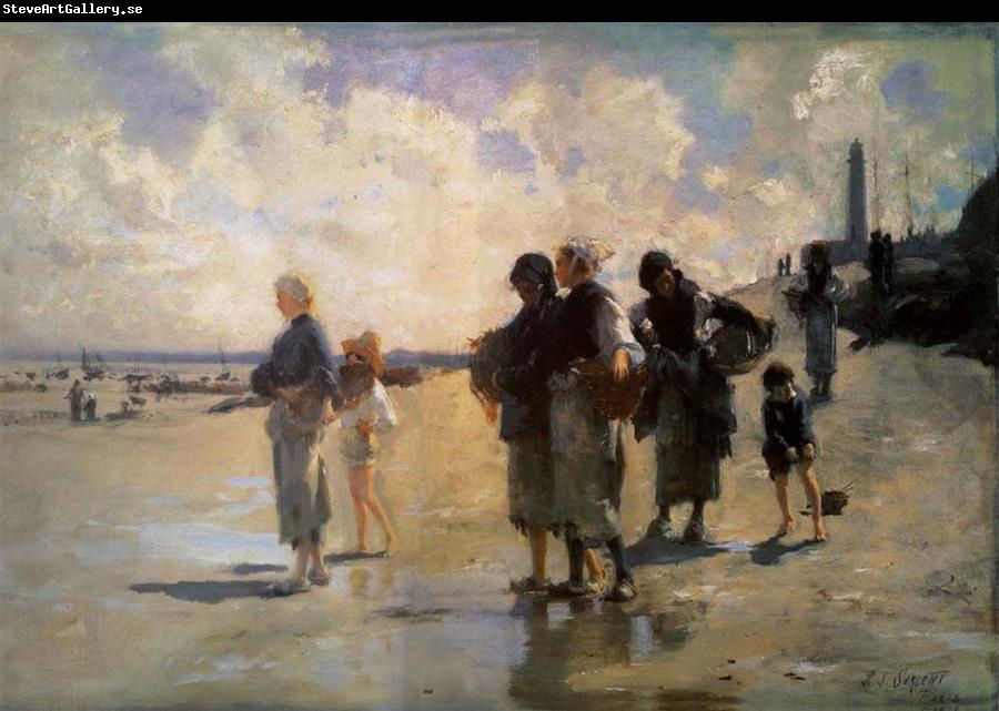 John Singer Sargent THe Oyster Gatherers of Cancale